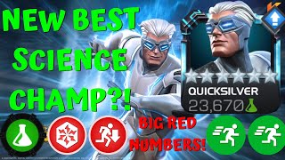 QUICKSILVER THE NEW BEST SCIENCE CHAMP?!?! SO MUCH UTILITY PAIRED WITH BONKERS BIG RED NUMBERS! MCOC