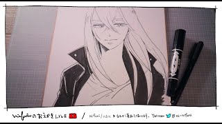 【LIVE】サイン色紙を描く配信