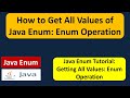 How to Get All Values of Java Enum - enum Operation |  Java enum | enum in Java | Java Tutorial