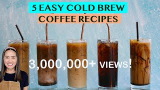 START YOUR OWN COLD BREW COFFEE BUSINESS: 5 DELICIOUS ICED COFFEE RECIPES - FOR HOME OR BUSINESS