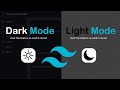 Dark mode toggle tailwind || Dark & Light Theme Switcher