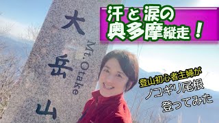 【大岳山】奥多摩・ノコギリ尾根で大岳山！