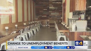 Change to unemployment benefits