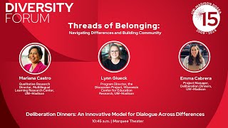Deliberation Dinners: Model Dialogue Across Differences | UW–Madison Diversity Forum 2024, Day One