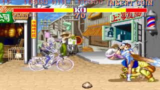 MAME street fighter II (sf2m7) 快打旋風2代之蛇形刁手 (連按技可移動)