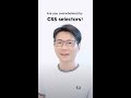 Stop struggling with CSS! 😎 - CSS selectors #css #CSSselectors