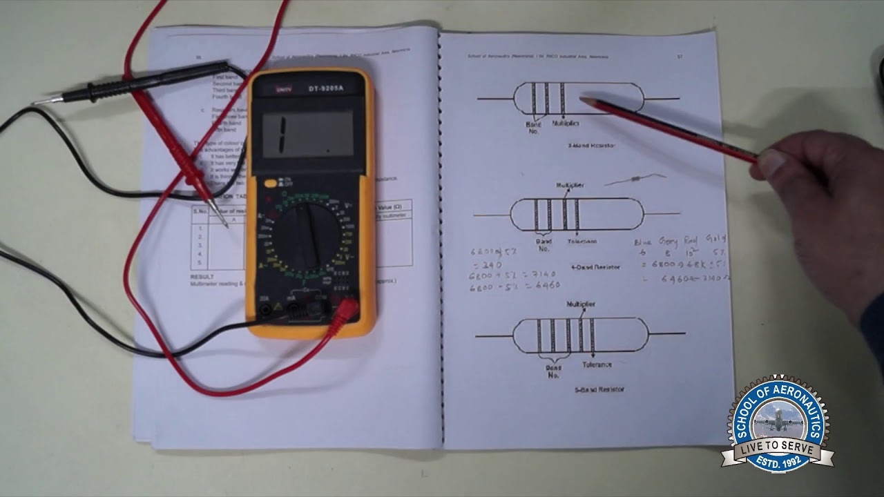 Electrical Experiment No. 8 - Using Multimeter To Measure Resistance ...