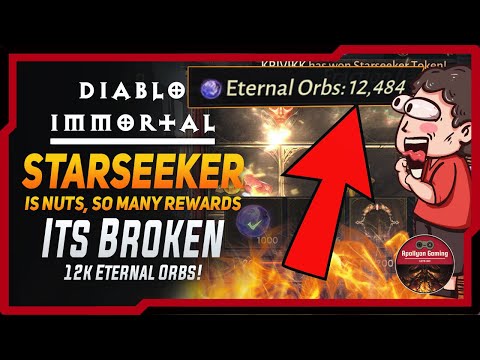 Starseeker Is Nuts – So Many Rewards its Broken – 12k Orbs Draws – Diablo Immortal