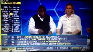 Garth Crooks and Robbie Savage argue over David Moyes