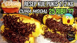 HITUNG MODAL RESEP KUE PUKIS 1/2 KG SAMPAI CARA PENGOLAHANYA