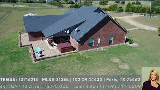 SOLD  - 102 CR 44430, Paris, TX 75462