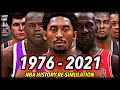 I Reset The NBA To 1976 & Re-Simulated ALL OF NBA HISTORY | CHAPTER 3: The Kobe Era