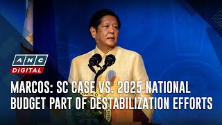 Marcos: SC case vs. 2025 national budget part of destabilization efforts | The World Tonight