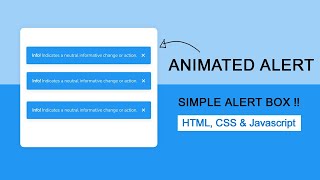 Custom Warning Alert !! notification using HTML CSS & Javascript @uiuxpro