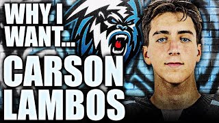 Why I Want: Carson Lambos - A FORMER TOP PICK, But What Now? (2021 NHL Entry Draft Prospects News)