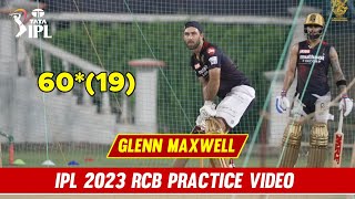Glenn Maxwell Monster Batting | rcb practice ipl 2023 | rcb batting practice ipl 2023