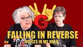2RG REACTION: FALLING IN REVERSE - VOICES IN MY HEAD - Two Rocking Grannies Reaction!