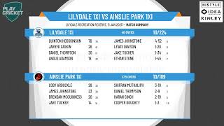 Lilydale 1XI v Ainslie Park 1XI - Season 24/25 Round 10