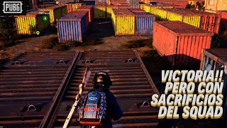 Victoria pero con sacrificios del squad! - PUBG -