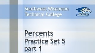 Math Review - Percents Chapter Practice Set 5, Pt 1 "Introduction to Solving Percent Problems".