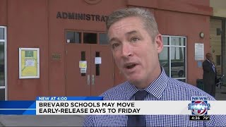 Brevard County schools may move early-release to Friday