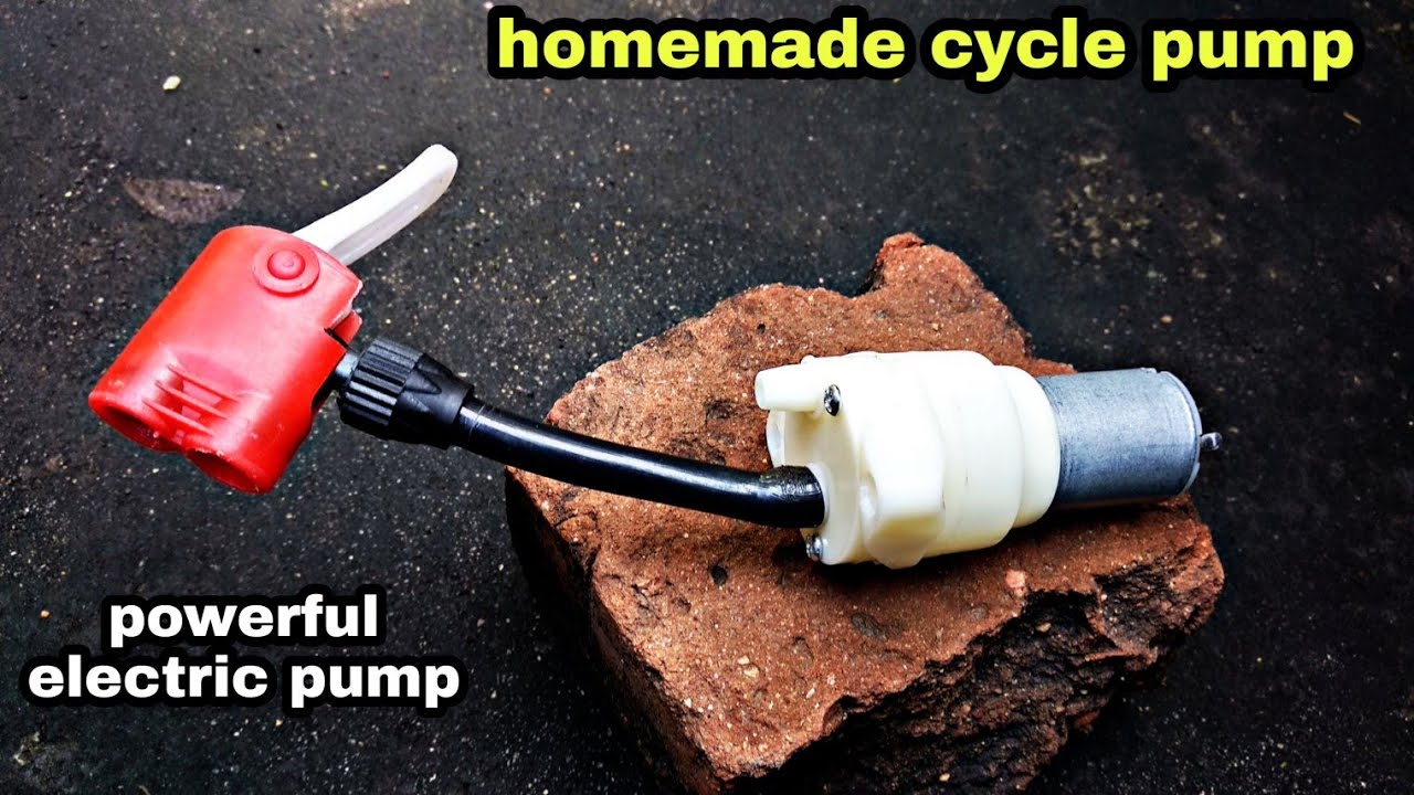 How To Make Cycle Pump At Home | Bicycle Pump Machine | Bicycle Air ...