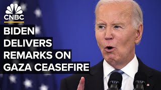 President Biden delivers remarks following Gaza ceasefire and hostage deal — 1/15/2025