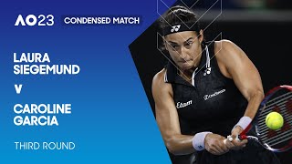 Laura Siegemund v Caroline Garcia Condensed Match | Australian Open 2023 Third Round