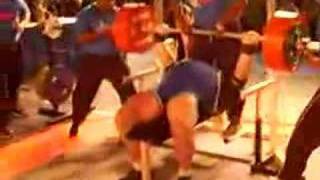 Brian Siders benching 771 after competing in ArnoldStrongman