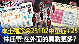 本土確診今加23102再創新高「中重症+25」 林氏璧：在外面的黑數更多！？【關鍵時刻】20220503-3 劉寶傑 林氏璧