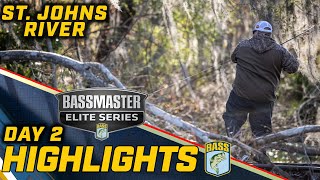 Highlights: Day 2 of Bassmaster ELITE at St. Johns River