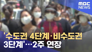 '수도권 4단계·비수도권 3단계'…2주 연장 (2021.08.20/930MBC뉴스)