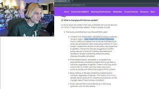 xQc Reacts to Twitch Now Allowing Sexual Content on Stream