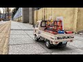 Rc Car / Wpl D12 Suzuki Carry / Glass Delivery Truck