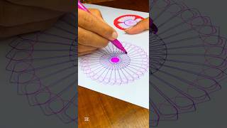 Colorful Spirograph Masterpiece! Watch Till the End!🌈🖌 #CreativeArt #Spirograph #artshorts