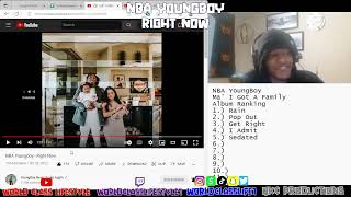 NBA YoungBoy - Right Now - Ma' I Got A Family - Official Audio - REACTION