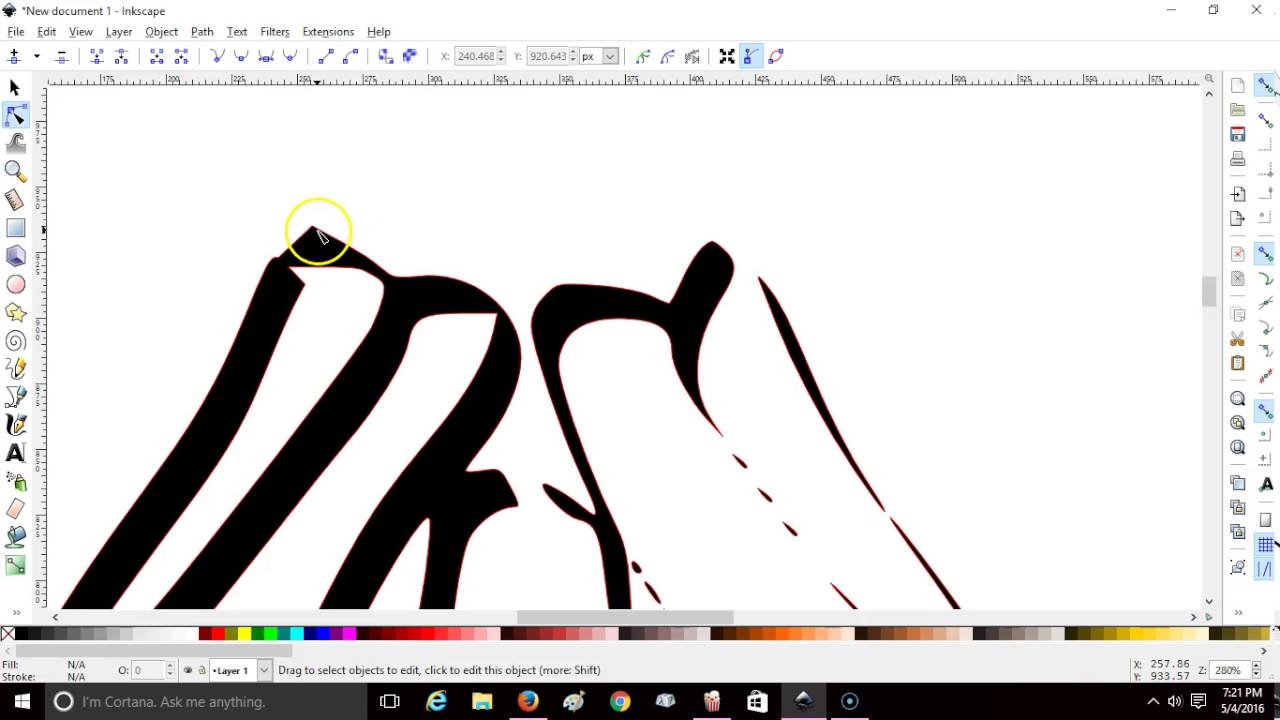Inkscape Close Paths Youtube