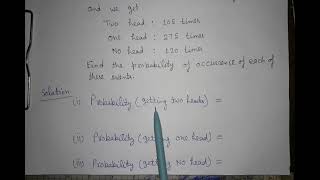 Example-2, Chapter-15( Probability) of class-9th Maths