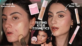 I SPENT $400 ON KYLIE COSMETICS | Acne & Textured Skin First Impression + Wear T
