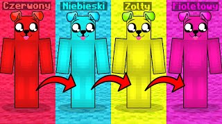 ZMIENAM KOLORY w Minecraft 🔴🔵🟡🟣