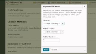 Turning On Notifications (D2L 10.3)