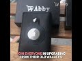 abby s™ airtag trackable leather wallet with apple airtag holder case rfid blocking and protection