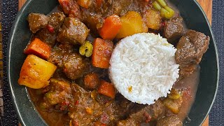 Puerto Rican Style Bison Stew