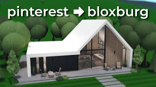 building a house from PINTEREST in bloxburg