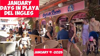 Gran Canaria🌴JANUARY DAYS IN PLAYA DEL INGLES -JANUARY 9 -2025