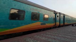 Agartala Bangalore Humsafar Express. Crossing Jogendranagar Station