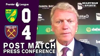 Norwich 0-4 West Ham - David Moyes FULL Post Match Press Conference - Premier League