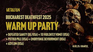 DEFEATED SANITY, TO VIOLENTLY VOMIT, PUTRID PILE, EMBRYONIC DEVOURMENT, ASYLUM 10.02.25, Quantic