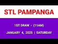 stl pampanga 1st draw result today 11am draw morning result philippines january 4 2025 saturday