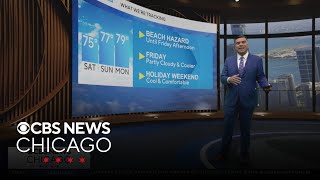 Partly cloudy, cooler on Friday in Chicago